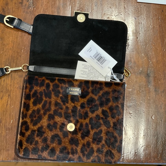 BRAND NEW LEOPARD FRAME HAND BAG - Picture 3 of 8